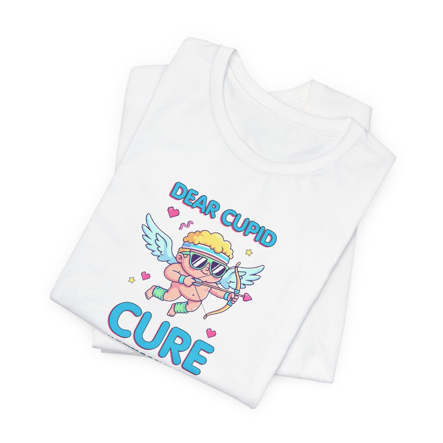 MS Awareness Shirt, Dear Cupid Cure Multiple Sclerosis, Valentine’s Day MS Gift, Retro Cupid Graphic Tee for MS Warriors
