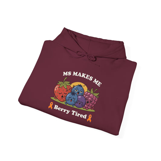 Berry Tired Hoodie - Funny Fruit Sweatshirt, Unisex Apparel, Cute Gift for Fruit Lovers, Cozy Wear, Humor Clothing