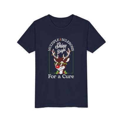 Youth Shine Bright For a Cure Tee MS Awareness Holiday Shirt