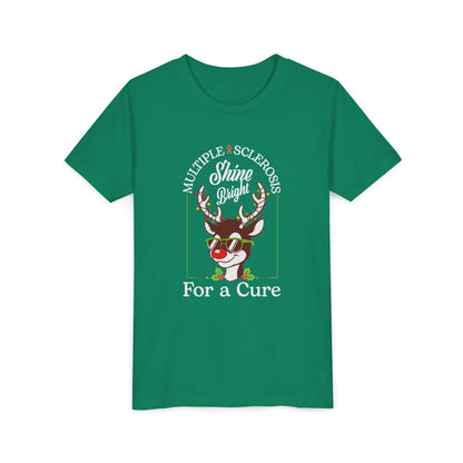 Youth Shine Bright For a Cure Tee MS Awareness Holiday Shirt