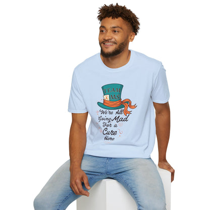 Mad For a Cure T-Shirt, Team MS Shirt, Unisex Softstyle Tee, Cure Awareness Tee, Fun Gift for Alice in Wonderland Fans, Birthday Gift, [...]