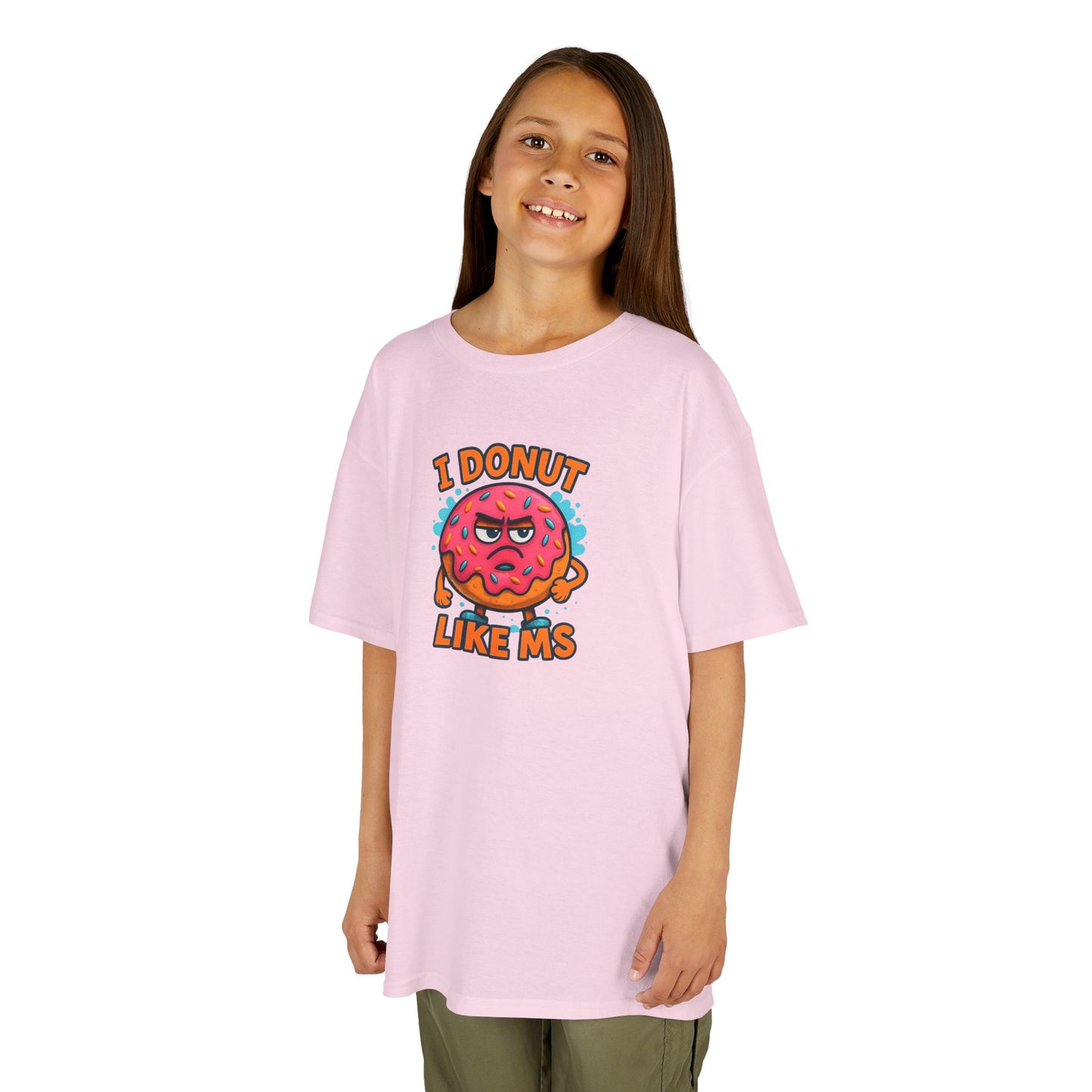 Kids "I Donut Like MS" T-Shirt | Youth Support Shirt for a Loved One with MS | Children's Chronic Illness Awareness Tee