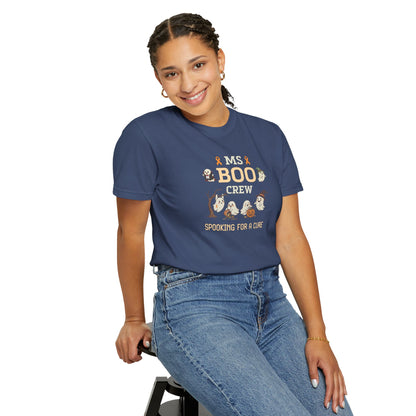 MS Boo Crew Unisex T-shirt -  Festive Fall T-Shirt for MS Awareness and Halloween