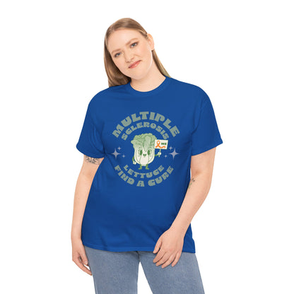 MS Awareness Punny Lettuce Find A Cure - Tee Unisex Adult for MS warriors, supporters, awareness
