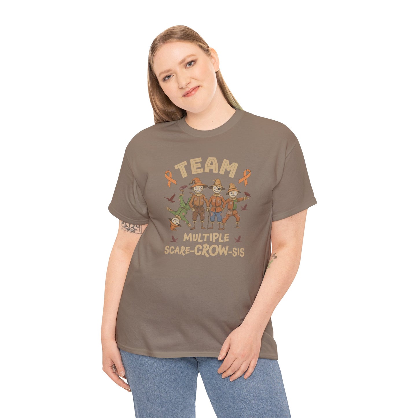 Multiple Scare-Crow-Sis Unisex Heavy Cotton Tee