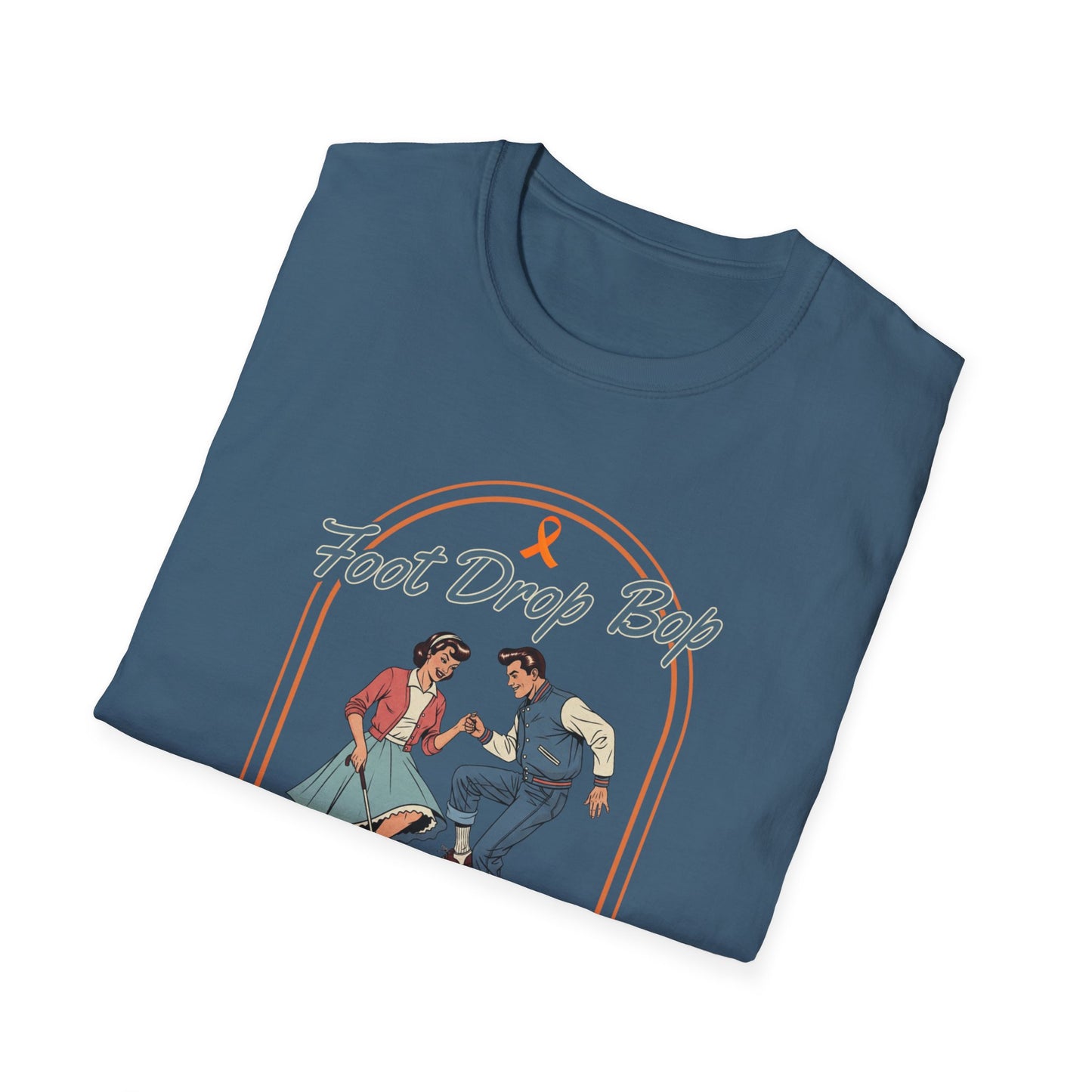 Foot Drop Bop Awareness T-Shirt, Unisex Graphic Tee for Multiple Sclerosis Awareness, Comfortable Casual Wear, Gift for MS Advocates