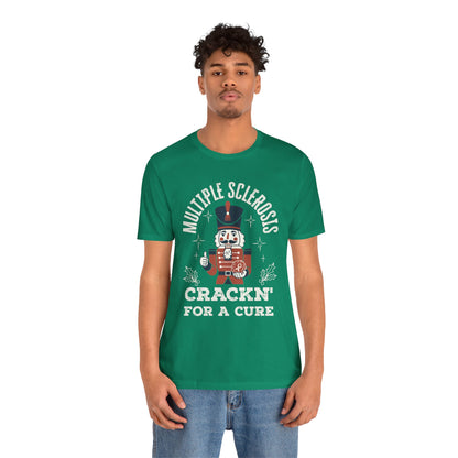 Crack'n For A Cure Nutcracker Adult Tee Multiple Sclerosis Awareness, Charity Shirt, Unisex, Gift for Supporters, Fundraising Apparel