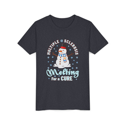 Youth "Melting For A Cure" Short Sleeve Tee for Multiple Sclerosis Awareness