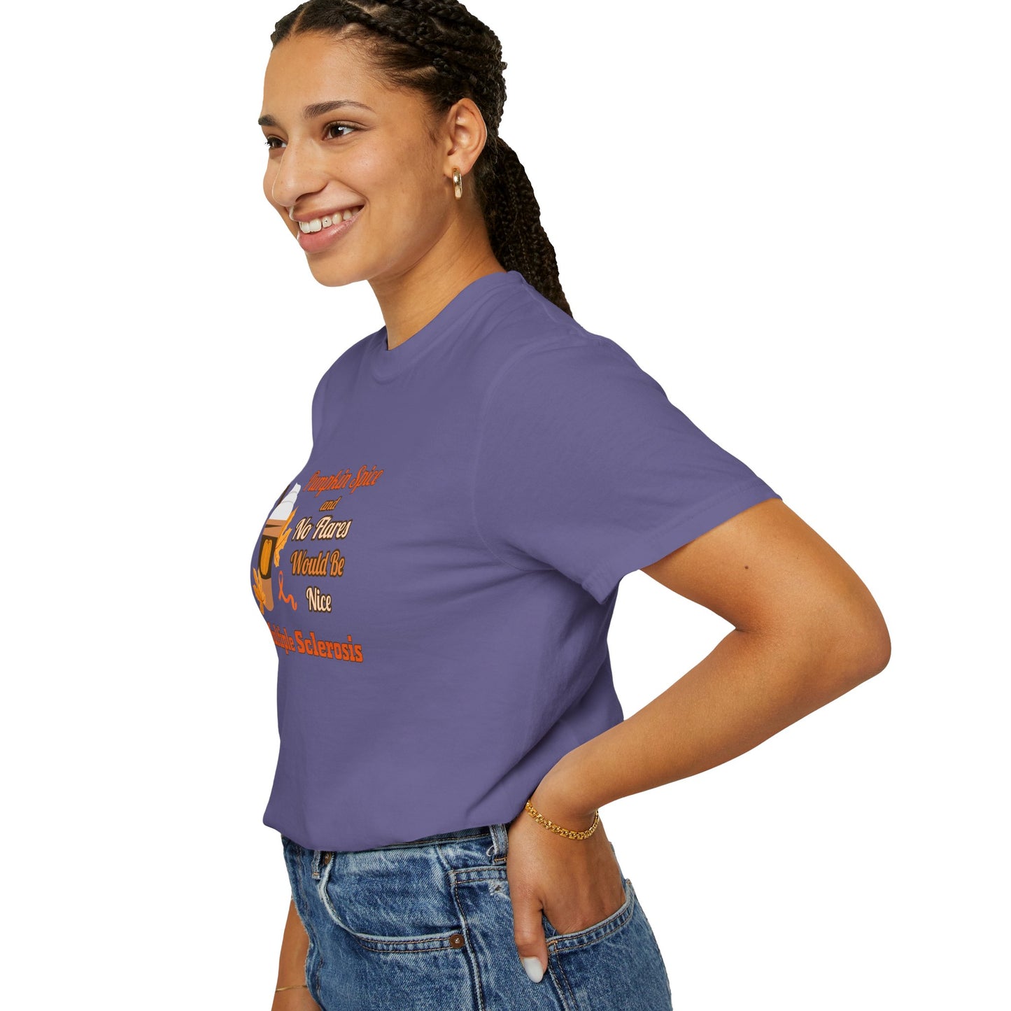 Pumpkin Spice & No Flares Would Be Nice - Unisex Garment-Dyed T-shirt
