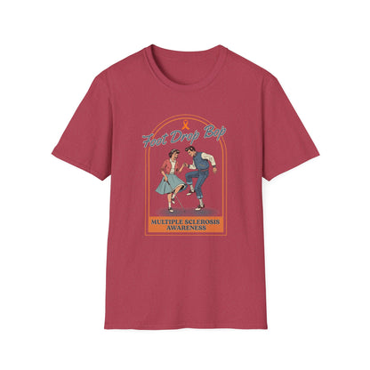 Foot Drop Bop Awareness T-Shirt, Unisex Graphic Tee for Multiple Sclerosis Awareness, Comfortable Casual Wear, Gift for MS Advocates