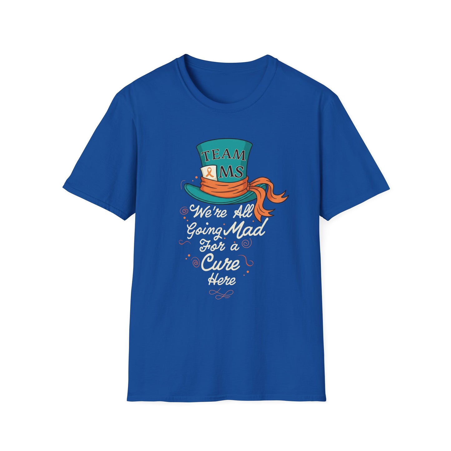 Mad For a Cure T-Shirt, Team MS Shirt, Unisex Softstyle Tee, Cure Awareness Tee, Fun Gift for Alice in Wonderland Fans, Birthday Gift, [...]