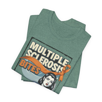 "Multiple Sclerosis Bites" Unisex T-shirt for MS Awareness