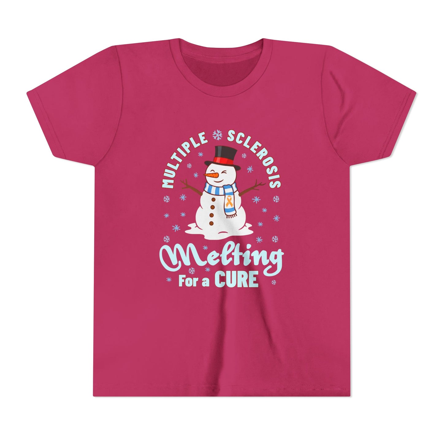 Youth "Melting For A Cure" Short Sleeve Tee for Multiple Sclerosis Awareness