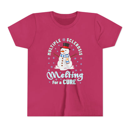 Youth "Melting For A Cure" Short Sleeve Tee for Multiple Sclerosis Awareness