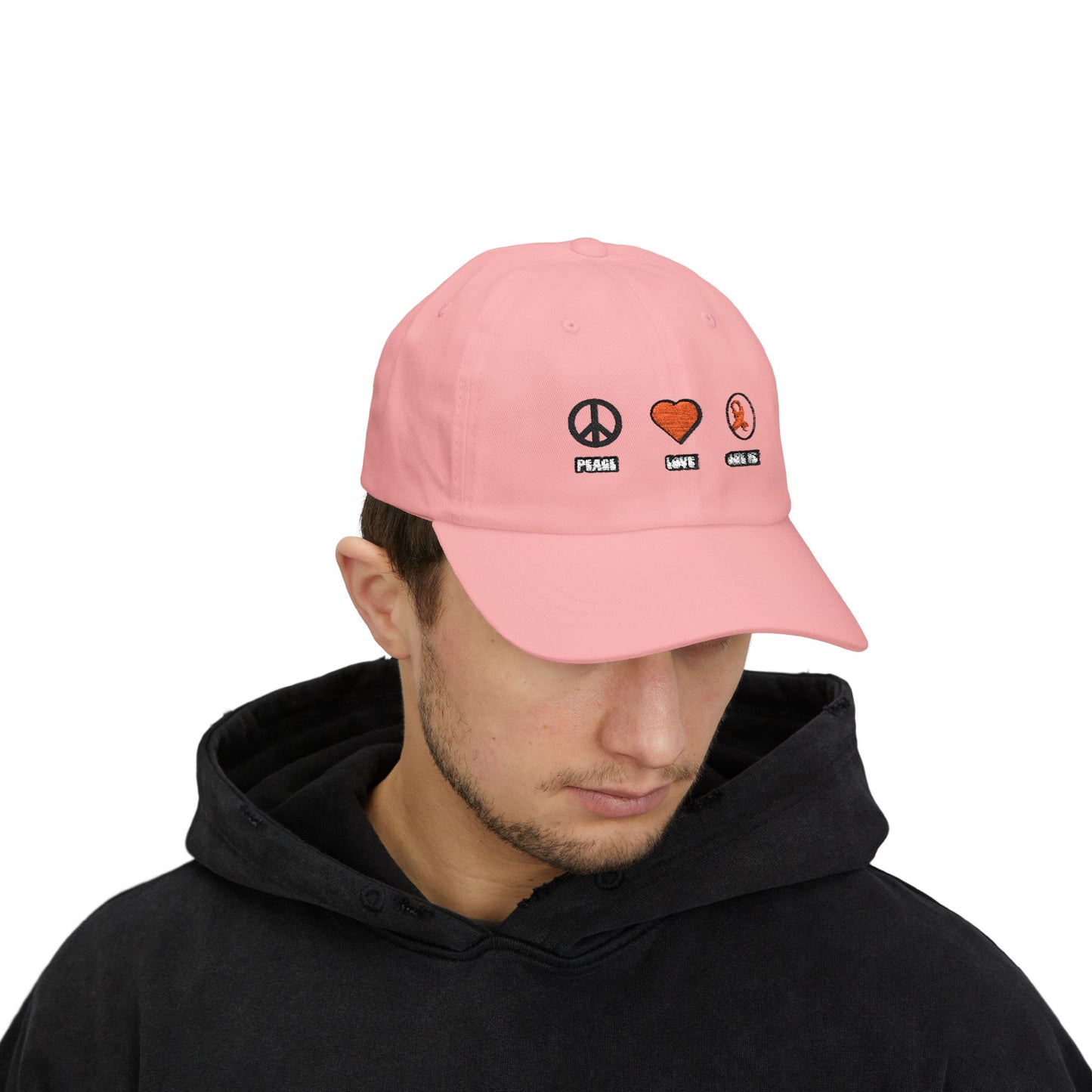 Peace Love CURE MS Dad Cap