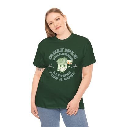 MS Awareness Punny Lettuce Find A Cure - Tee Unisex Adult for MS warriors, supporters, awareness