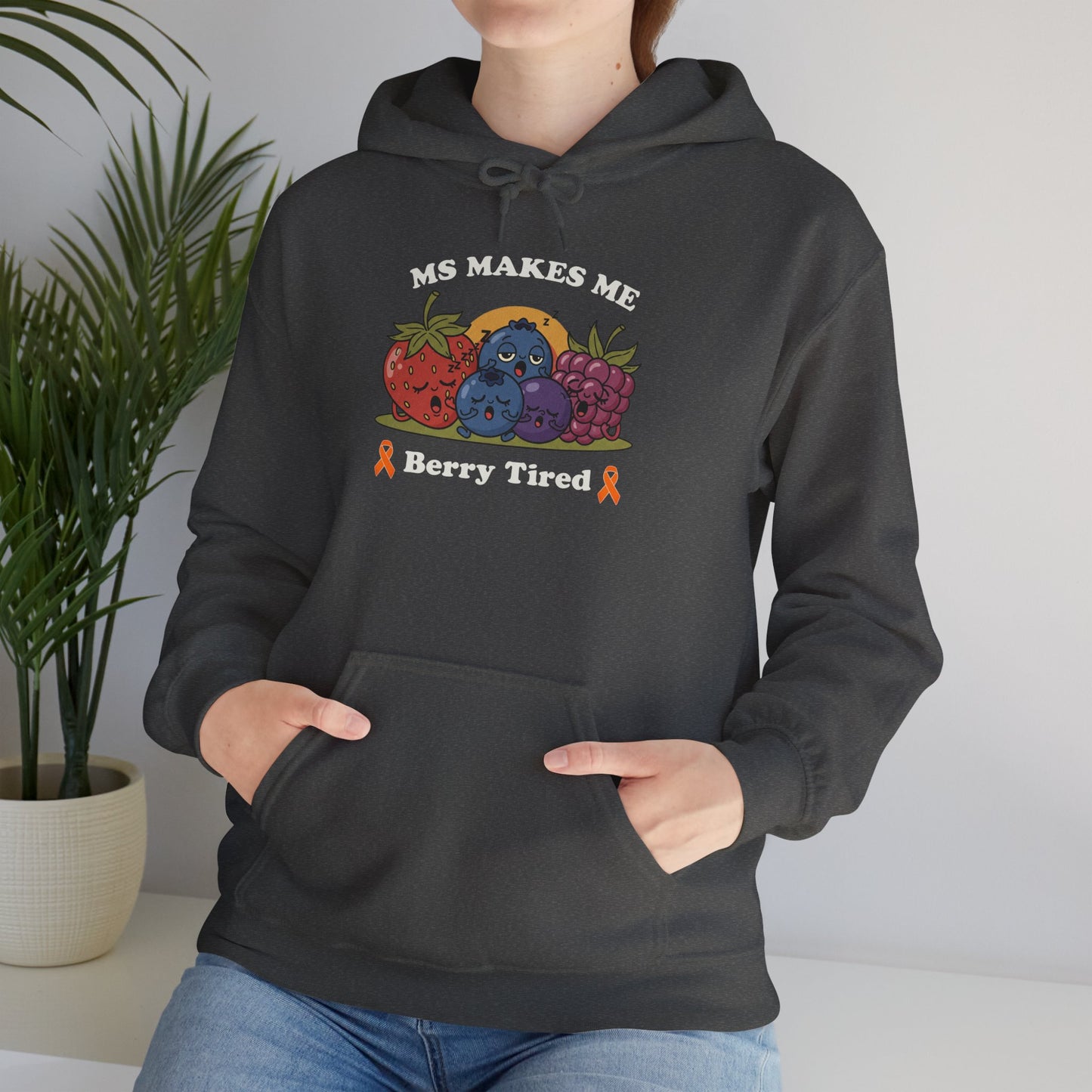 Berry Tired Hoodie - Funny Fruit Sweatshirt, Unisex Apparel, Cute Gift for Fruit Lovers, Cozy Wear, Humor Clothing