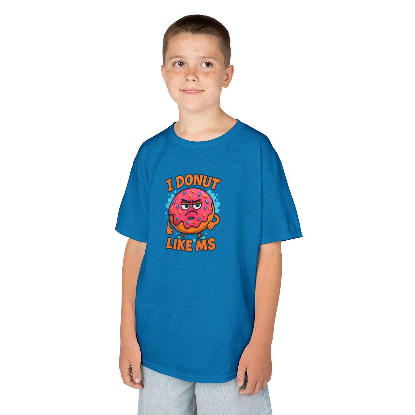 Kids "I Donut Like MS" T-Shirt | Youth Support Shirt for a Loved One with MS | Children's Chronic Illness Awareness Tee