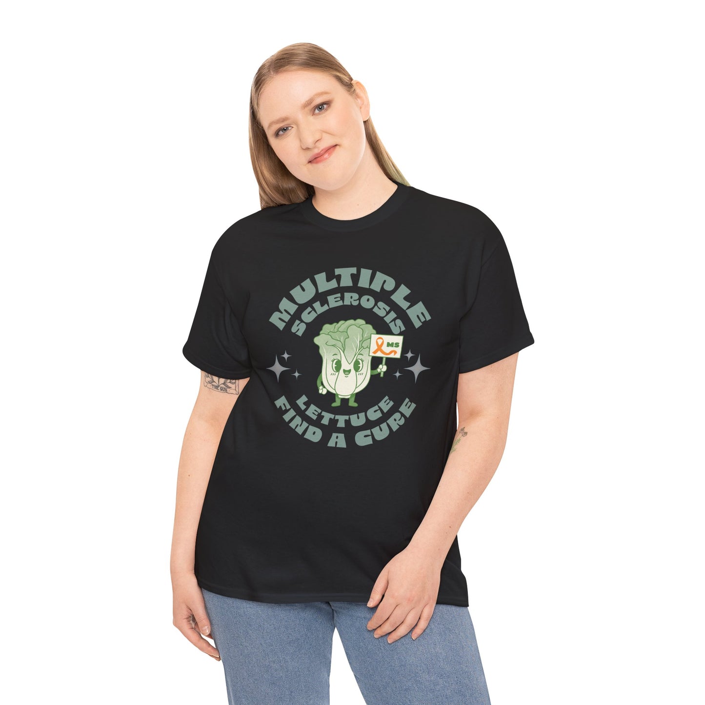 MS Awareness Punny Lettuce Find A Cure - Tee Unisex Adult for MS warriors, supporters, awareness