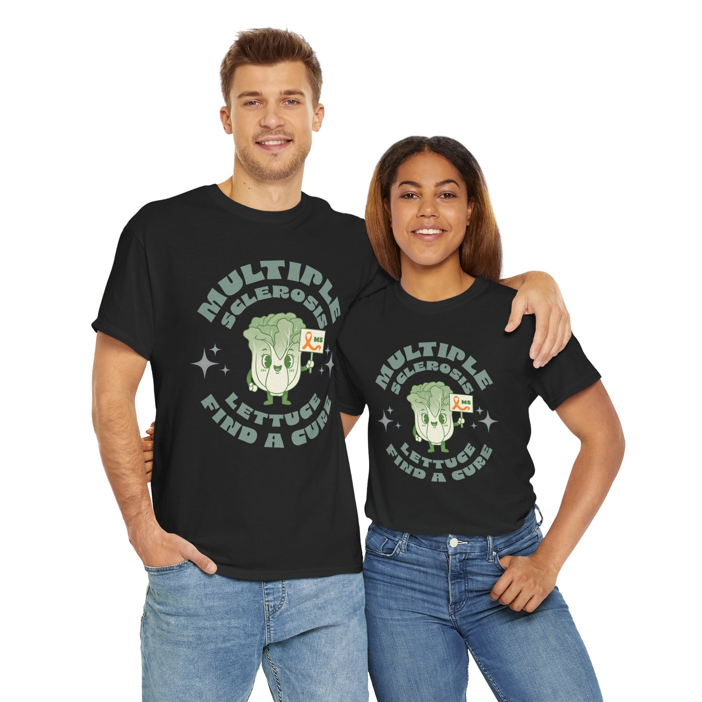 MS Awareness Punny Lettuce Find A Cure - Tee Unisex Adult for MS warriors, supporters, awareness