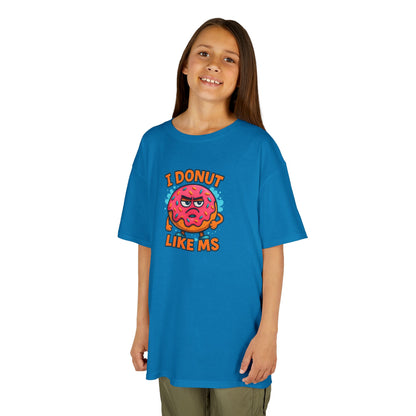 Kids "I Donut Like MS" T-Shirt | Youth Support Shirt for a Loved One with MS | Children's Chronic Illness Awareness Tee