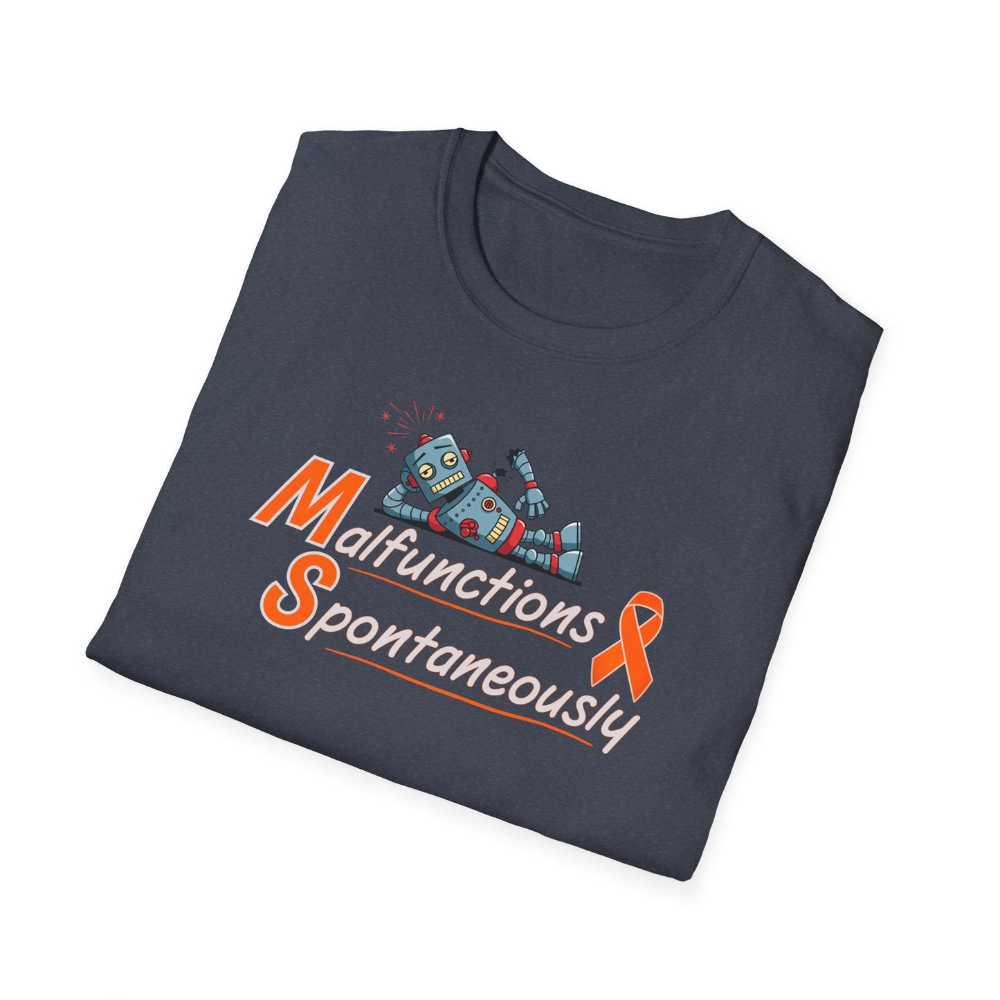 Funny Unisex Softstyle T-Shirt -MS 'Malfunctions Spontaneously' - Casual Wear, Gift for Tech Lovers, Humor Tee, Birthday Present, Geeky [...]