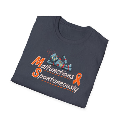Funny Unisex Softstyle T-Shirt -MS 'Malfunctions Spontaneously' - Casual Wear, Gift for Tech Lovers, Humor Tee, Birthday Present, Geeky [...]
