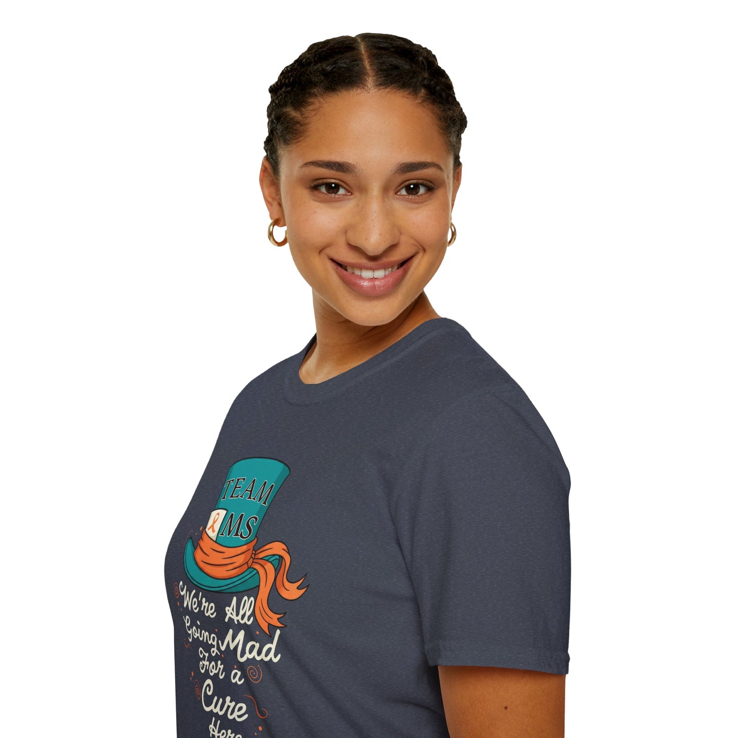 Mad For a Cure T-Shirt, Team MS Shirt, Unisex Softstyle Tee, Cure Awareness Tee, Fun Gift for Alice in Wonderland Fans, Birthday Gift, [...]