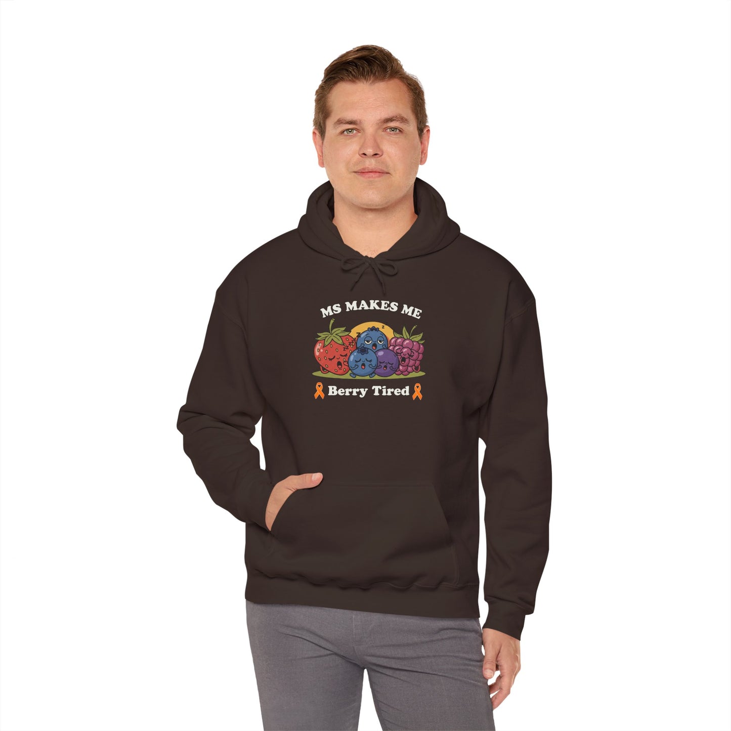 Berry Tired Hoodie - Funny Fruit Sweatshirt, Unisex Apparel, Cute Gift for Fruit Lovers, Cozy Wear, Humor Clothing