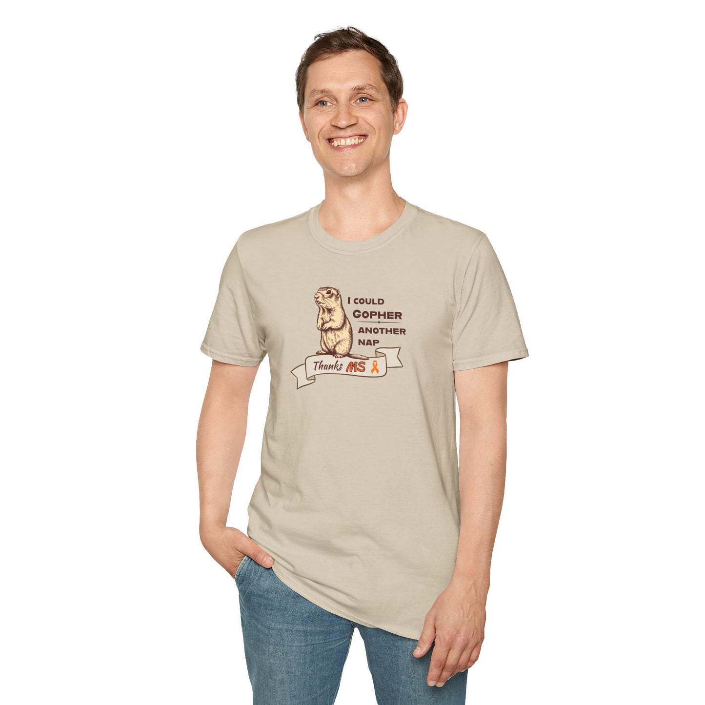 "Gopher a Nap" Unisex Tee: A Humorous Nod to Living with MS