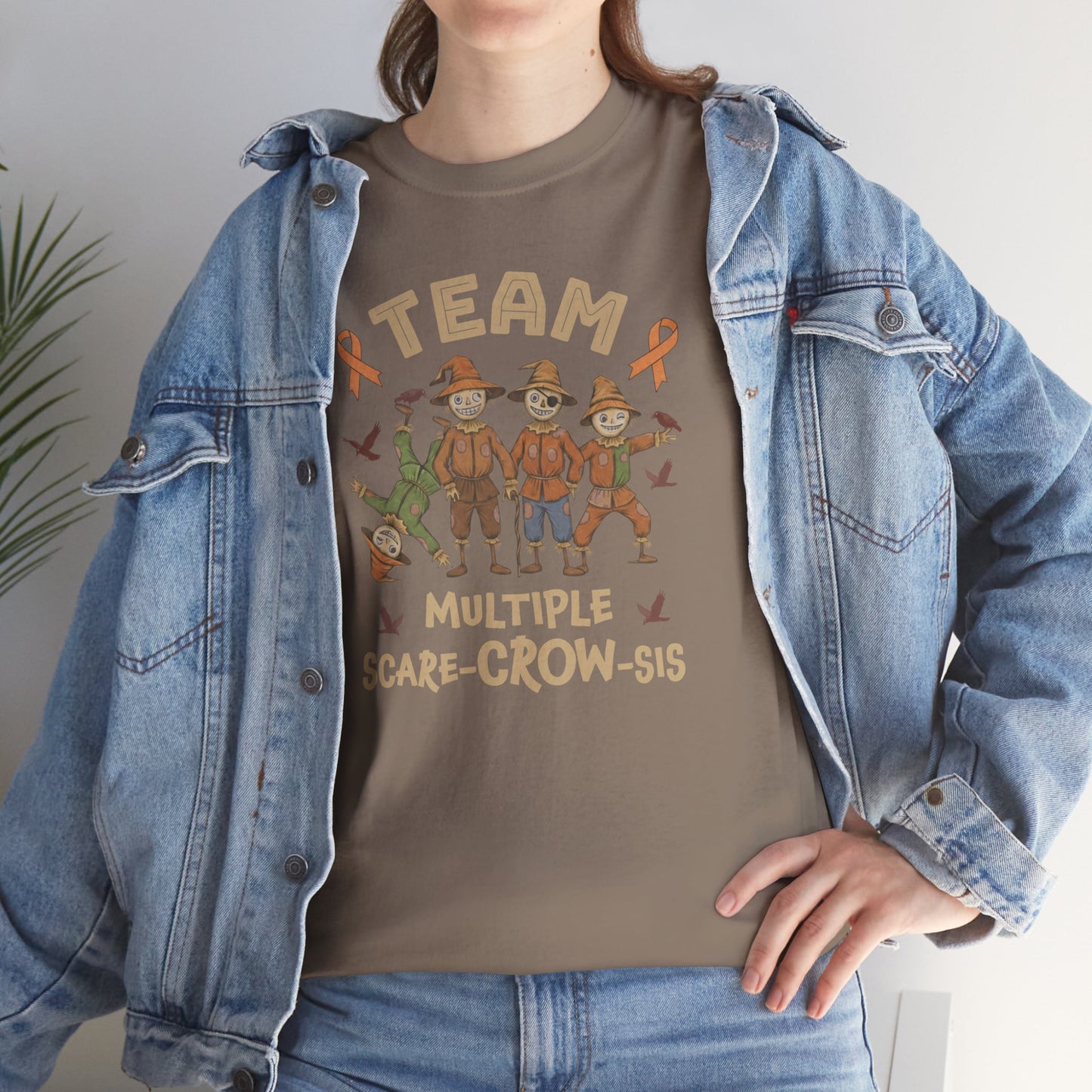 Multiple Scare-Crow-Sis Unisex Heavy Cotton Tee