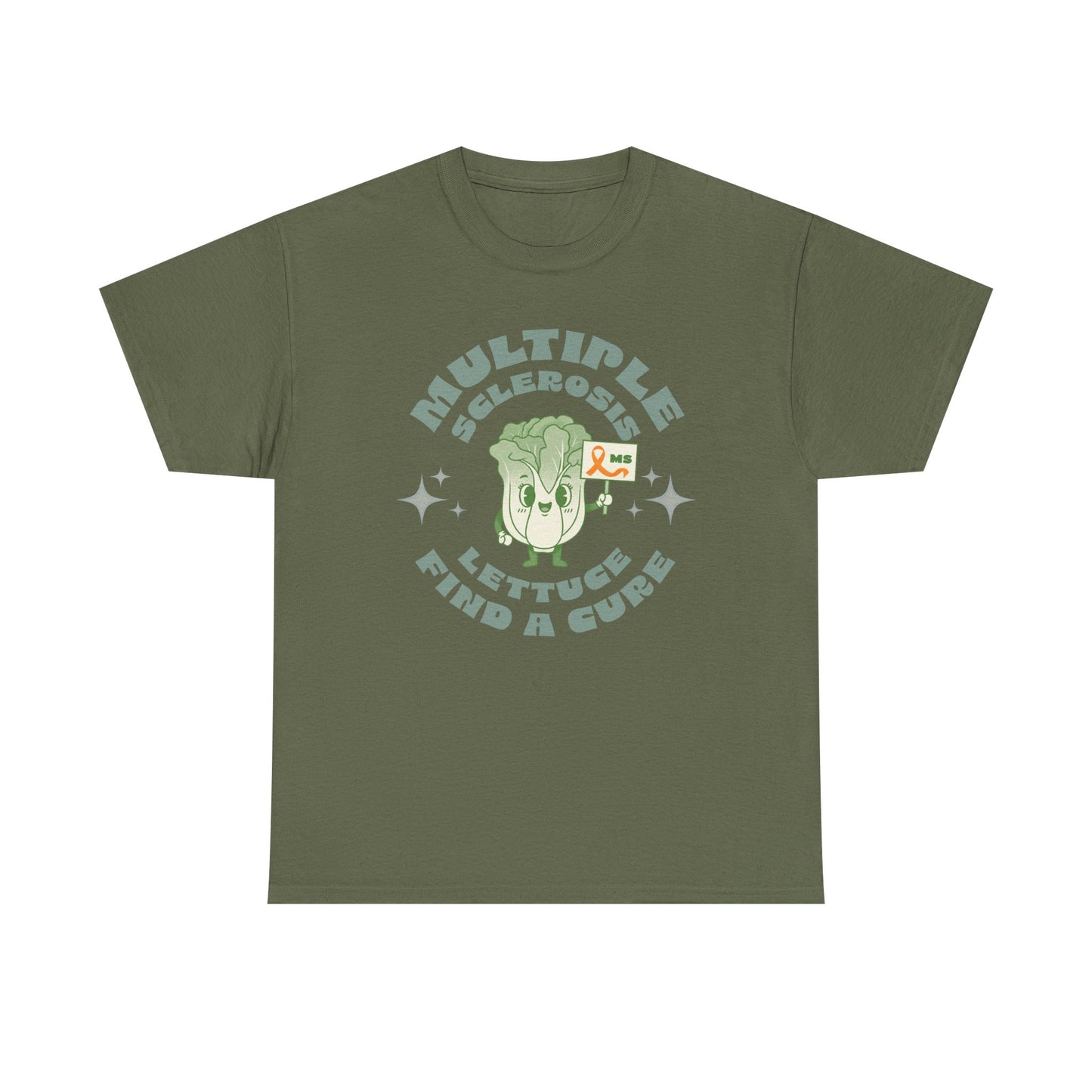 MS Awareness Punny Lettuce Find A Cure - Tee Unisex Adult for MS warriors, supporters, awareness