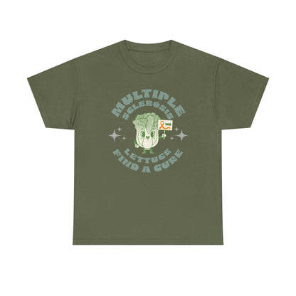 MS Awareness Punny Lettuce Find A Cure - Tee Unisex Adult for MS warriors, supporters, awareness
