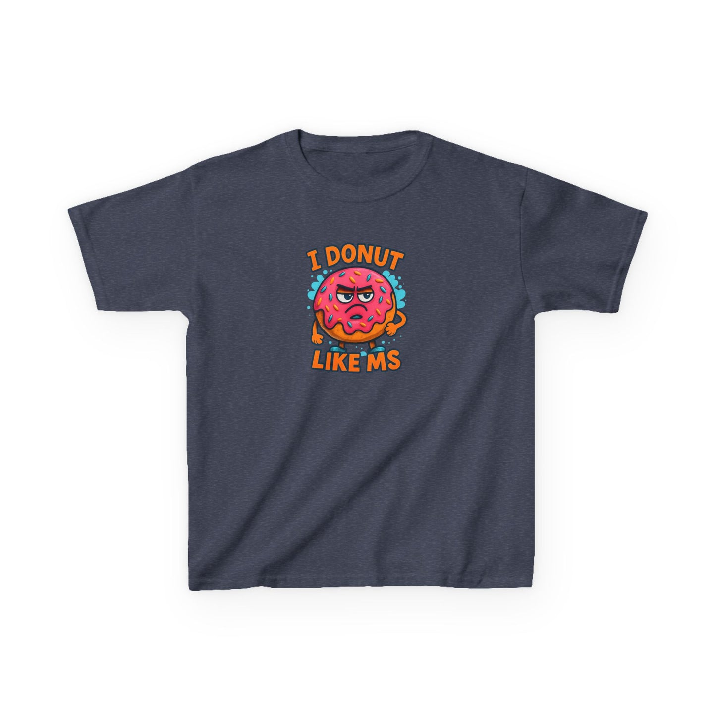 Kids "I Donut Like MS" T-Shirt | Youth Support Shirt for a Loved One with MS | Children's Chronic Illness Awareness Tee
