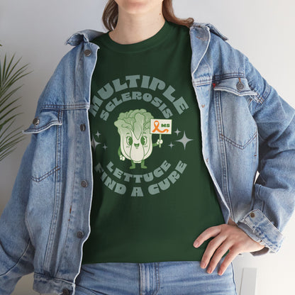 MS Awareness Punny Lettuce Find A Cure - Tee Unisex Adult for MS warriors, supporters, awareness