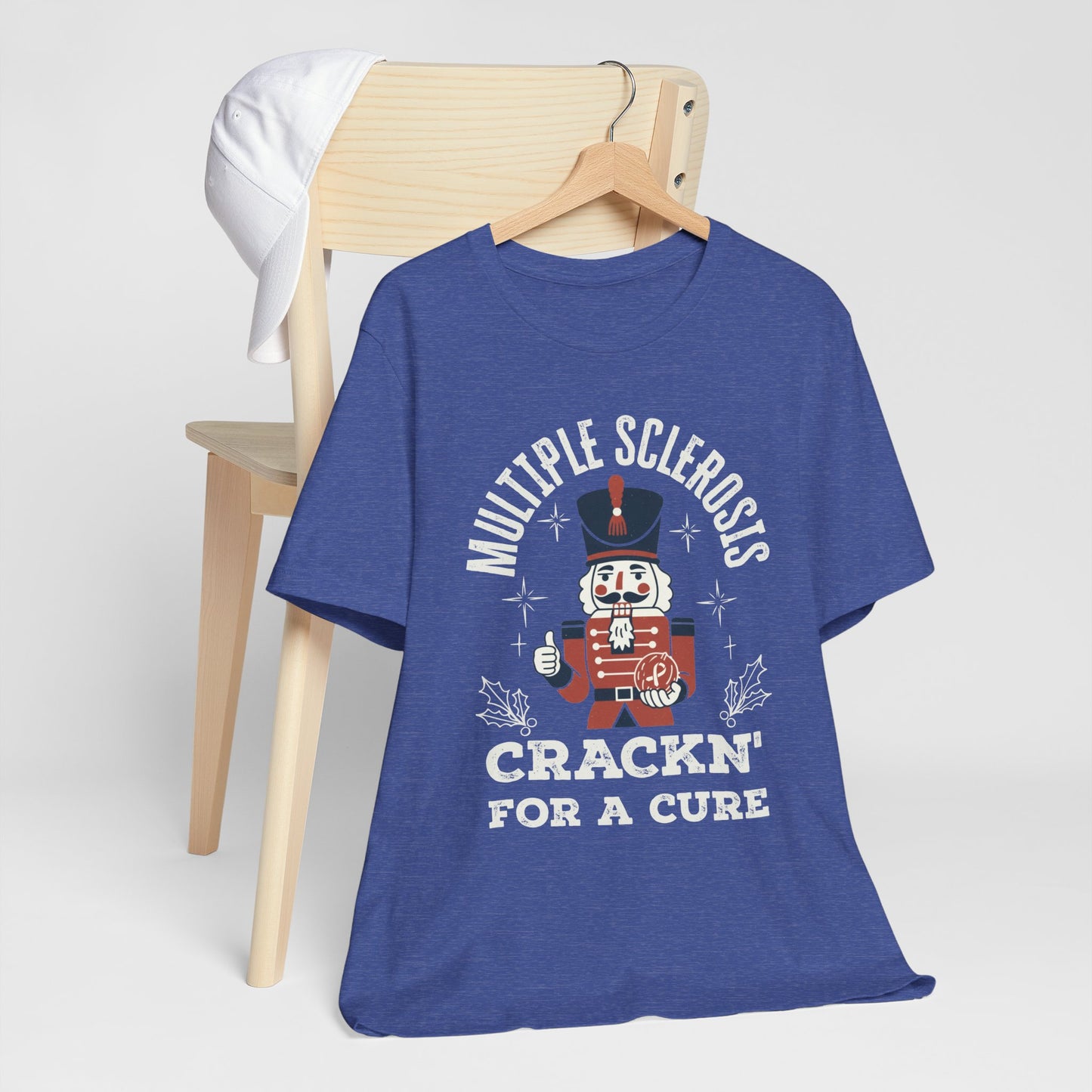 Crack'n For A Cure Nutcracker Adult Tee Multiple Sclerosis Awareness, Charity Shirt, Unisex, Gift for Supporters, Fundraising Apparel
