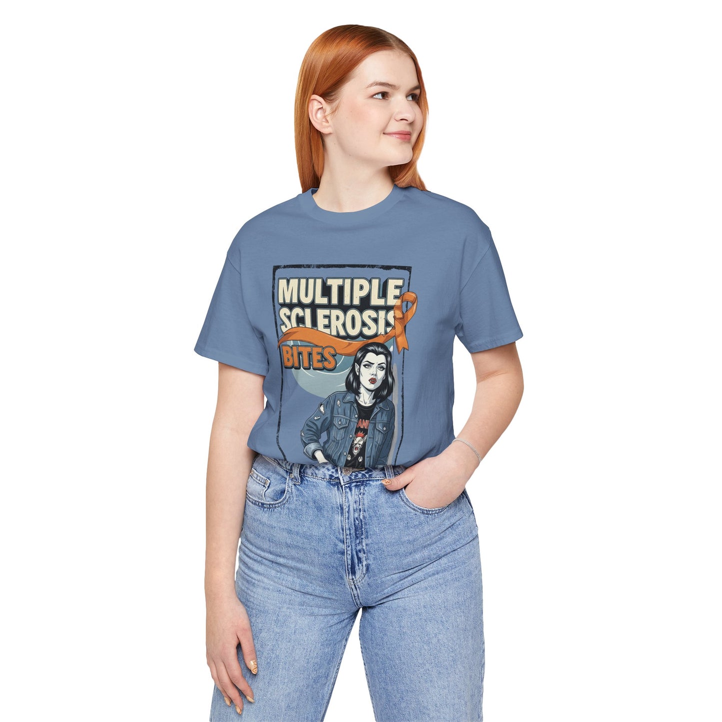 "Multiple Sclerosis Bites" Unisex T-shirt for MS Awareness