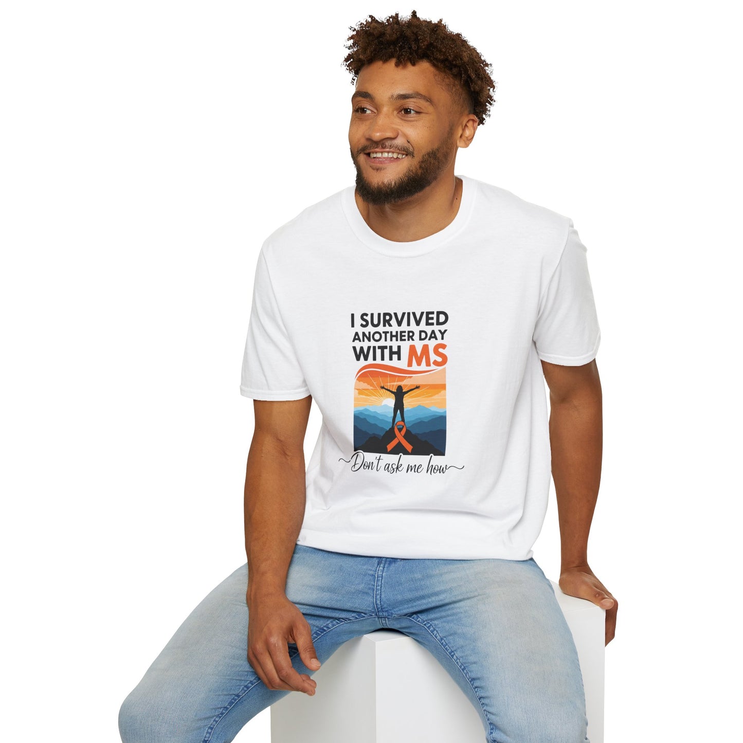 I Survived Another Day with MS T-Shirt | Multiple Sclerosis Awareness Tee | Chronic Illness Warrior Shirt