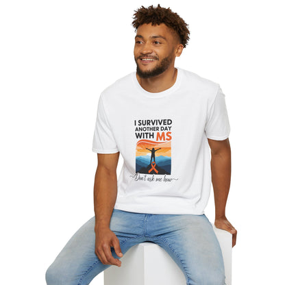 I Survived Another Day with MS T-Shirt | Multiple Sclerosis Awareness Tee | Chronic Illness Warrior Shirt