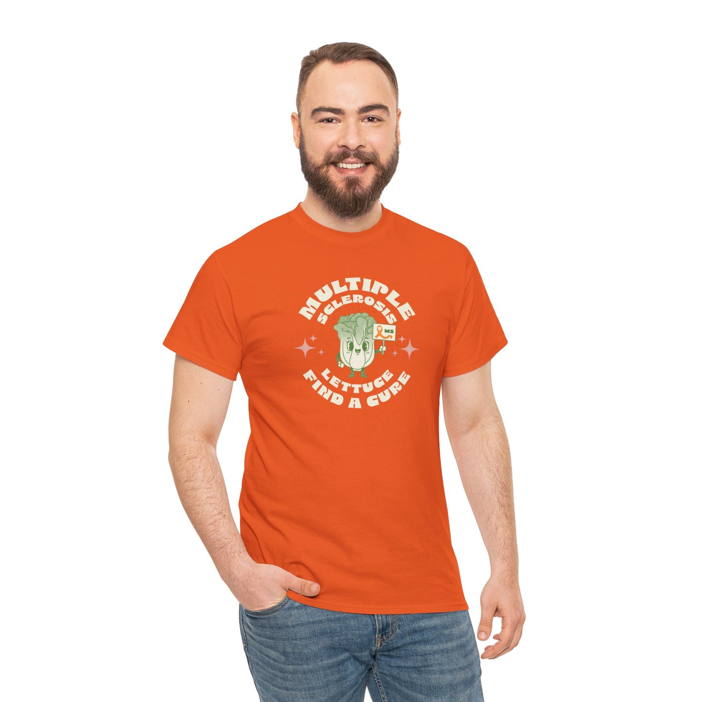 MS Awareness Punny Lettuce Find A Cure - Tee Unisex Adult for MS warriors, supporters, awareness