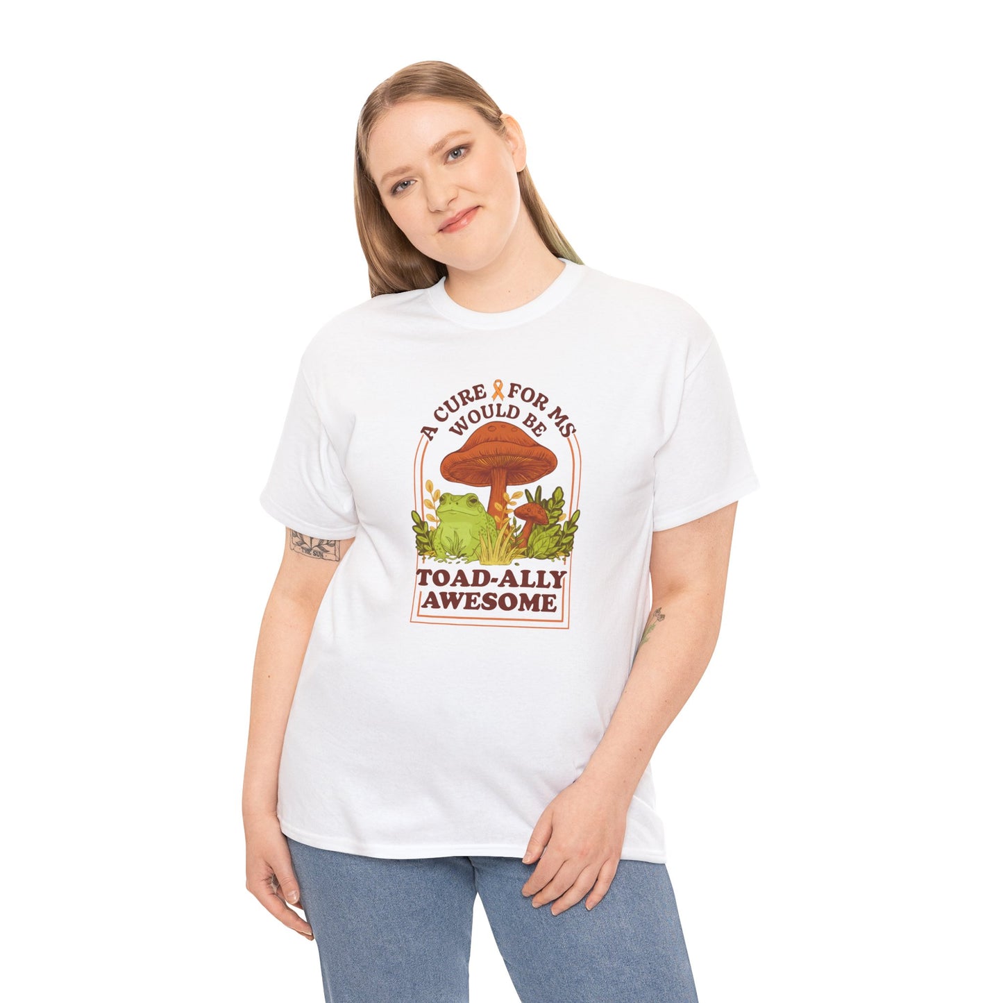 A Toad-ally Awesome Cure for MS T-Shirt Unisex Adult, Funny Mushroom Shirt, Nature Lover Gift, MS Awareness