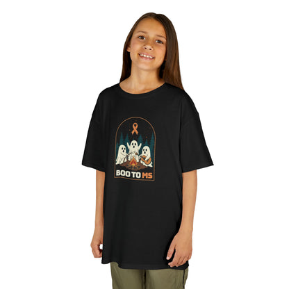 Kids Cute Boo to MS - Unisex Tee Kids for Halloween and Multiple Sclerosis Awareness