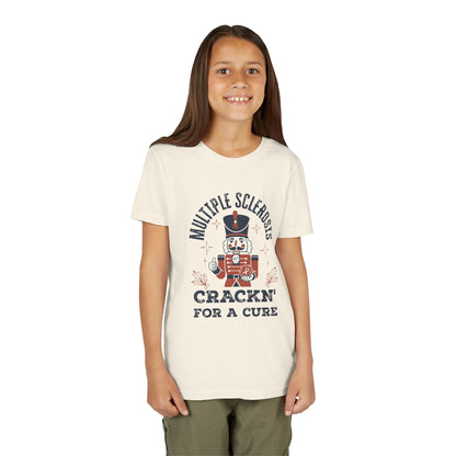 Youth "Crackn' For a Cure" Holiday Short Sleeve Tee for MS Awareness