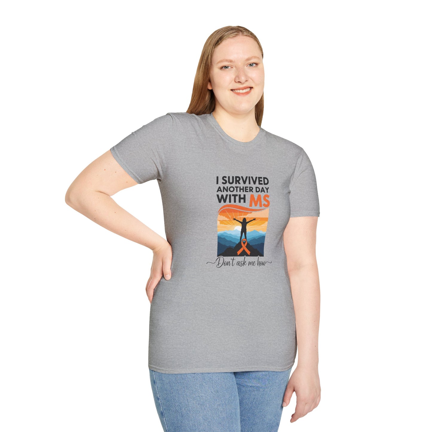 I Survived Another Day with MS T-Shirt | Multiple Sclerosis Awareness Tee | Chronic Illness Warrior Shirt