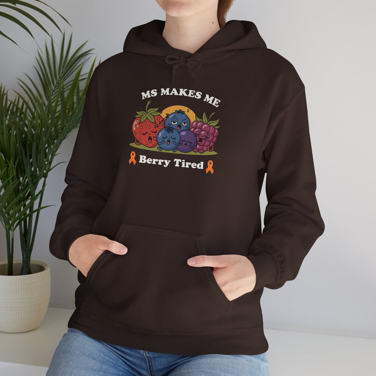Berry Tired Hoodie - Funny Fruit Sweatshirt, Unisex Apparel, Cute Gift for Fruit Lovers, Cozy Wear, Humor Clothing