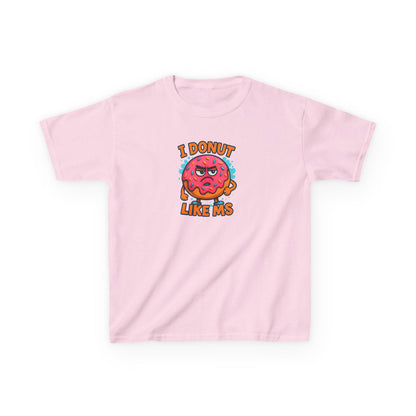 Kids "I Donut Like MS" T-Shirt | Youth Support Shirt for a Loved One with MS | Children's Chronic Illness Awareness Tee