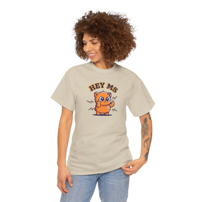 Hey MS Cute Cartoon Tee | Funny T-Shirt Funny Adult Casual Unisex, Gift for Friends, Everyday Wear, Hey Ms Design