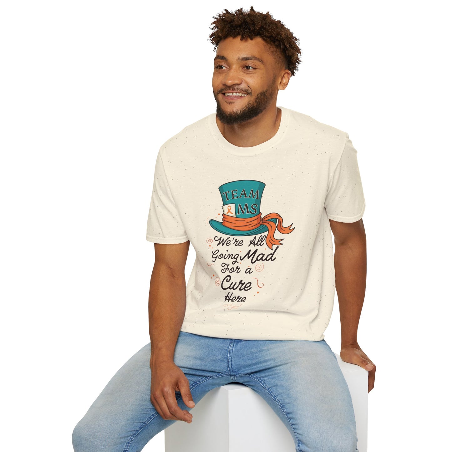 Mad For a Cure T-Shirt, Team MS Shirt, Unisex Softstyle Tee, Cure Awareness Tee, Fun Gift for Alice in Wonderland Fans, Birthday Gift, [...]