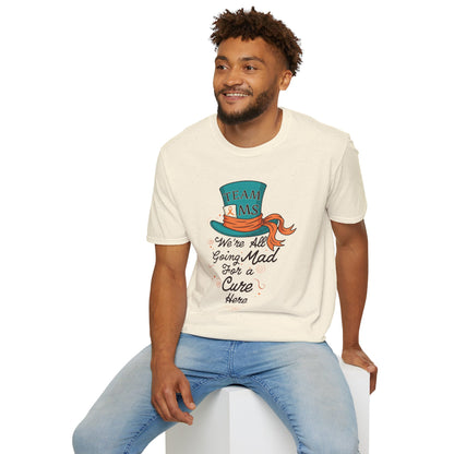 Mad For a Cure T-Shirt, Team MS Shirt, Unisex Softstyle Tee, Cure Awareness Tee, Fun Gift for Alice in Wonderland Fans, Birthday Gift, [...]