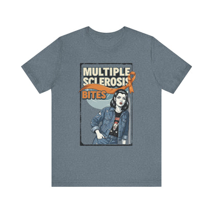 "Multiple Sclerosis Bites" Unisex T-shirt for MS Awareness